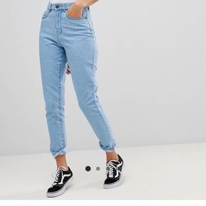 Noisy May mom jeans from ASOS in light blue